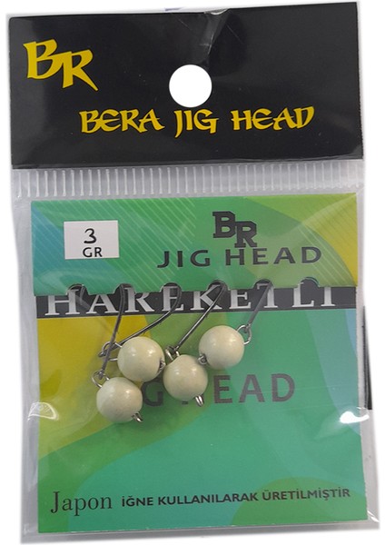 Hareketli (Mafsallı) Jig Head (Glow)