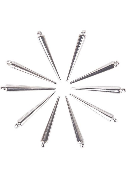 9X10PCS Gümüş Başak Taklemleri 35MM 9 Pcs (Yurt Dışından) indirimleri