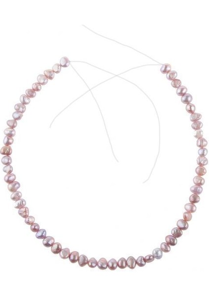 2x5-6mm Barok Tatlı Su Incileri Boncuklar Kolye Bilezik Işık Mor 40 Pcs 2 Pcs (Yurt Dışından)