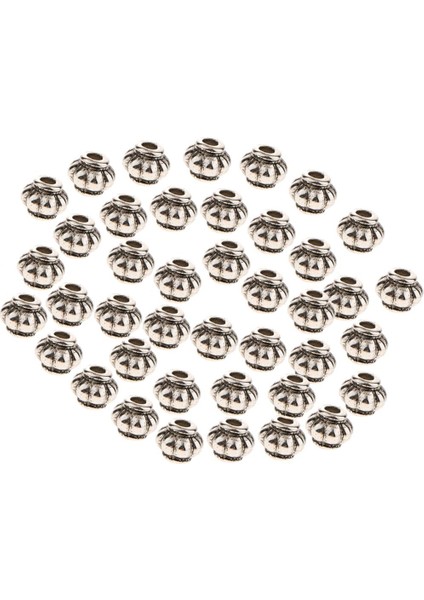 Prettyia 100PCS Pumpkin 10X8MM Gevşek Boncuklar Takı Yapımı 3mm Delik Arap (Yurt Dışından)