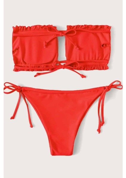 Brezilya Model Büzgülü Bağlamalı Bikini Altı modelleri