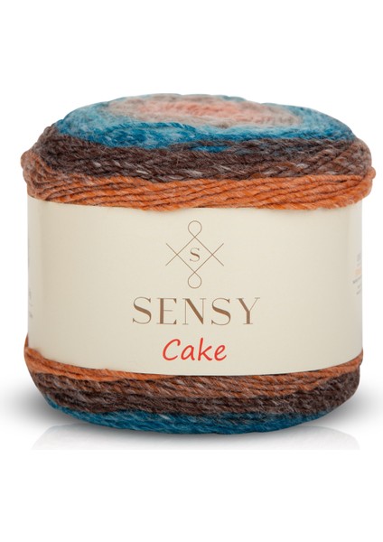 Premium Cake El Örgü Ipi Şal Bluz Aksesuar Ipi Ebruli Ip