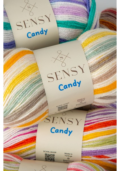 Premium Candy El Örgü Ipi Bebek Çocuk Kazak Ipi Hırka Yelek Atkı Ip Battaniye Ipliği