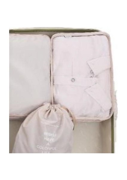 Seyahat Paketleme Küpleri 6 Pc Seti, Bagaj Paketleme Organizatörleri (Bej) (Yurt Dışından) modelleri