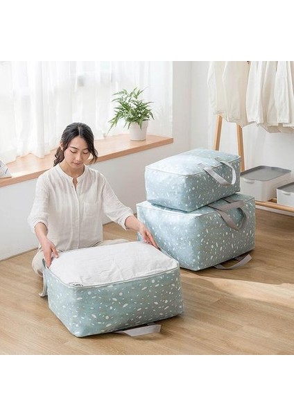 Büyük Kapasiteli Yorgan Giyim Saklama Çantası Kalın Keten Pamuk Dolap Gardırop Organizatör Yatak Giyim Seyahat Bavul Çantası | Katlanabilir Saklama Torbaları (Yurt Dışından) fırsatları