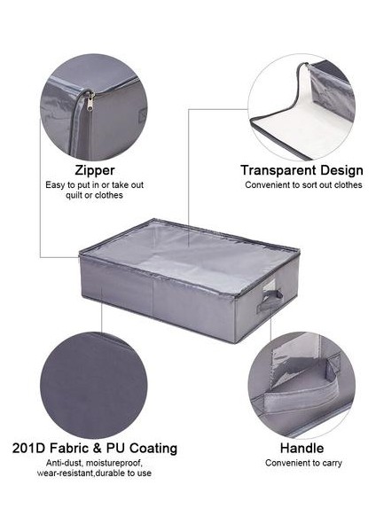 Yorgan Saklama Çantası ile Fermuarlı ve Taşınabilir Kolu ile Dolap Raf Katlanır Depolama Giysi Sıralayıcı Oyuncaklar Saklama Çantası Organizatör | Katlanabilir Saklama Torbaları (Yurt Dışından) modelleri