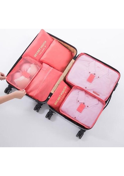 7 Adet / Grup Ev Depolama Malzemeleri Taşınabilir Su Geçirmez Işlevli Seyahat Aksesuarları Seyahat Çantası Oxford | Katlanabilir Saklama Torbaları (Yurt Dışından)