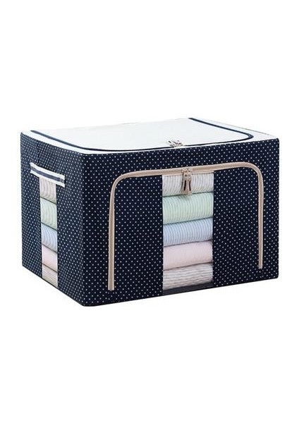 66L Katlanır Saklama Kutusu Kirli Giyim Kılıfı Kılıfı Olmayan Dokuma Kumaş Fermuarlı Nem Geçirmez Yorgan Saklama Kutusu | Katlanabilir Saklama Torbaları (Yurt Dışından)