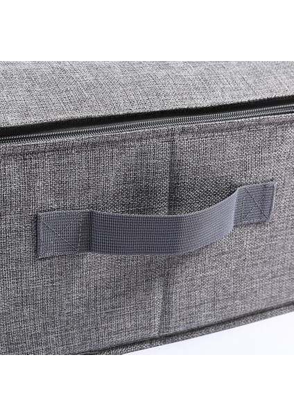 Pamuk Keten Yatakta Saklama Kutusu Katlanabilir Yorgan Organizatör Büyük Kapasiteli Giyim Kapak Fermuarlı Organizatör ile Saklama Sepetleri | Katlanabilir Saklama Torbaları (Yurt Dışından) fiyatları