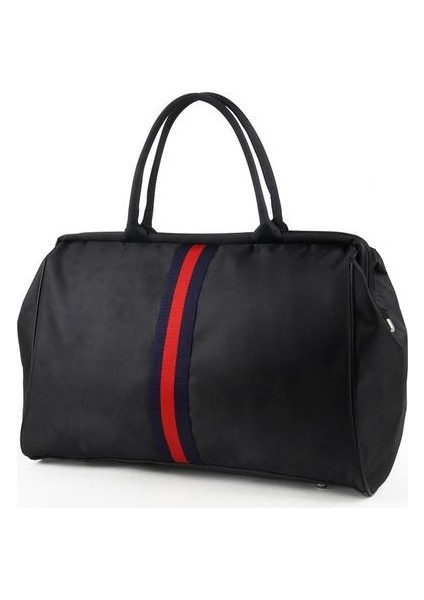 Kore Şerit Çanta Katlanabilir Duffle Çanta Seyahat Spor Spor Çantası Bagaj Çantası Erkekler ve Kadınlar Büyük Kapasiteli Seyahat Çantası | Katlanabilir Saklama Torbaları (Yurt Dışından)