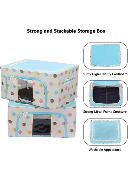 Kumaş Katlanabilir Oxford Bez Çelik Çerçeve Saklama Kutusu Giysi Depolama Organizatör Saklama Kutusu Ev Günlük Aracı Aksesuarları Için | Katlanabilir Saklama Torbaları (Yurt Dışından) modelleri