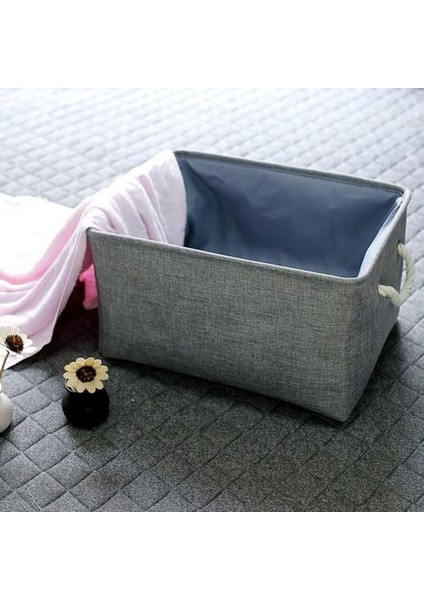 Kumaş Organizatör Kitaplar Oyuncaklar Giysi Sepeti Ev Depolama Araçları Kolu ile Katlanır Depolama Sepeti Keten Saklama Kutusu Bineleri | Katlanabilir Saklama Torbaları (Yurt Dışından) fiyatları