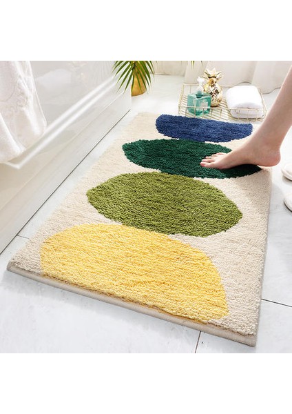 Akın Peluş Banyo Mat Emici Kaymaz Banyo Paspaslar Kürklü Yatak Odası Oturma Odası Halı Mutfak Kaymaz Mat | Banyo Paspasları (45 * 65 Cm) (Yurt Dışından) fiyatları