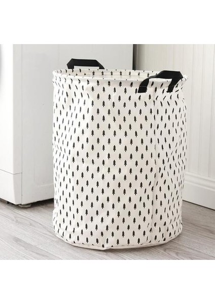 Kirli Giyim Depolama Sepetleri Dayanıklı Katlanır Ins Çantalar Yuvarlak Pamuk Keten Nefes Yıkama Sepeti | Katlanabilir Saklama Torbaları (Yurt Dışından) fırsatları