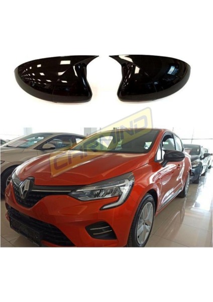 Renault Clio 5 Batman Yarasa Ayna Kapağı Piano Black 2019+