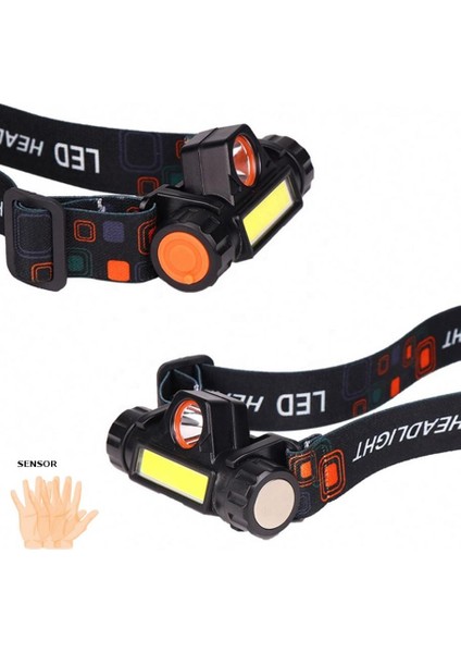 8 Saat Dayanıklı Şarjlı Sensörlü Mıknatıslı Kafa Lambası fiyatları