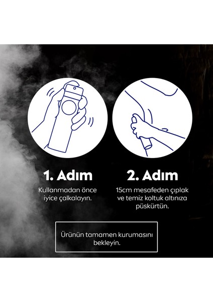 Kadın Sprey Deodorant Invisible Black & White Pure 150 ml x3 Adet, 48 Saat Anti-perspirant Koruma