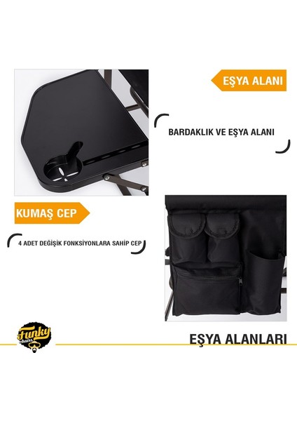 Funky Chaırs Extra Katlanabilir Xl Kamp Koltuğu