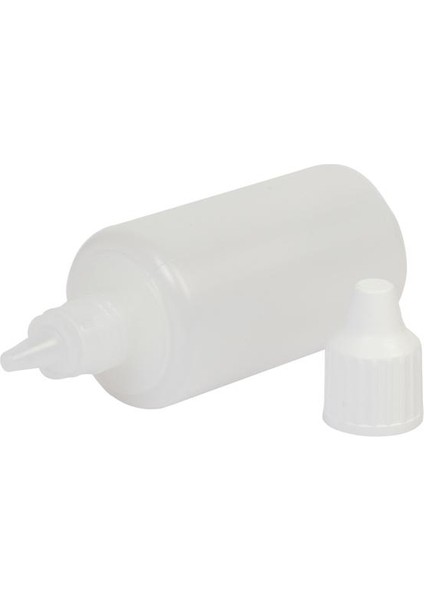 100 Adet - 50 ml Damlalıklı Şişe, Aseton, Mürekkep, Polietilen Likit Şişesi
