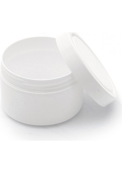 100 Adet - 100ML Boş Plastik Kutu, Beyaz Kavanoz, Krem Kutusu