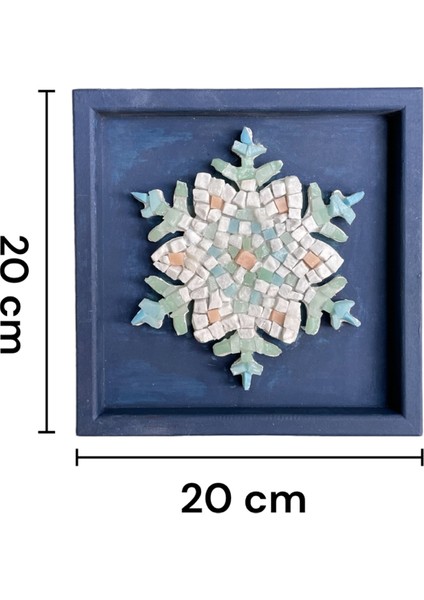 Kar Tanesi Smalti Mozaik Kiti - Mevsimler Serisi