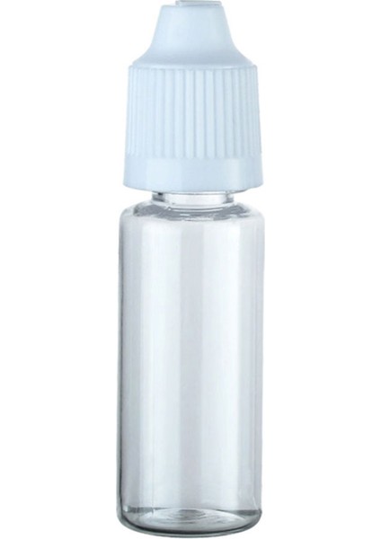 100 Adet - 20ML Şeffaf Plastik Likit Şişesi - Iğne Uclu Damlalıklı Pet Şişe, Beyaz Kapaklı fiyatları