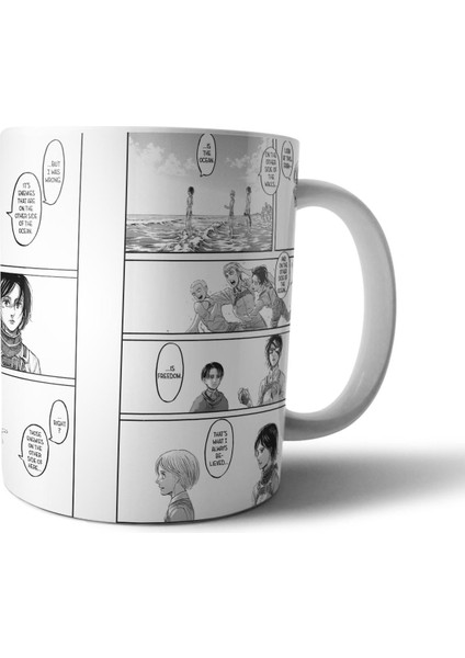 Attack On Titan Manga Eren Yeager Kupa Bardak Model 5