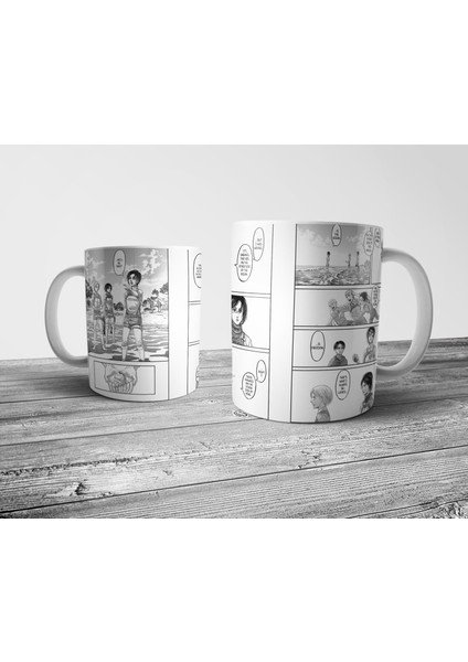 Attack On Titan Manga Eren Yeager Kupa Bardak Model 5