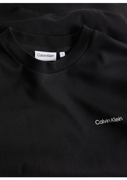 Calvin Klein Bisiklet Yaka Siyah Erkek Sweatshirt K10K109926BEH