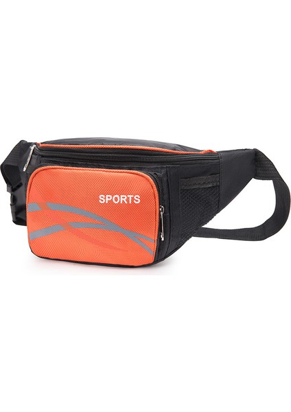 Yeni Erkek Kanvas Spor Bel Çantası Bayanlar Rahat Moda Büyük Kapasiteli Depolama Kasiyer Bel Çantası (Yurt Dışından)