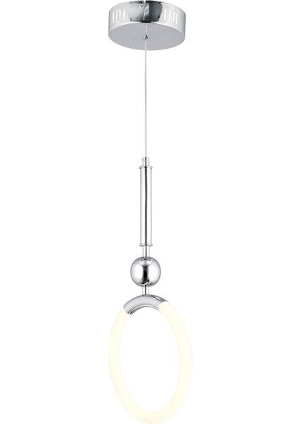 Struer Tekli Krom Ledli Modern Koridor, Yatak Odası Salon Sarkıt LED Avize