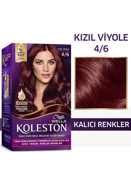 Koleston Kit Saç Boyası 4/6 Kızıl Viyole