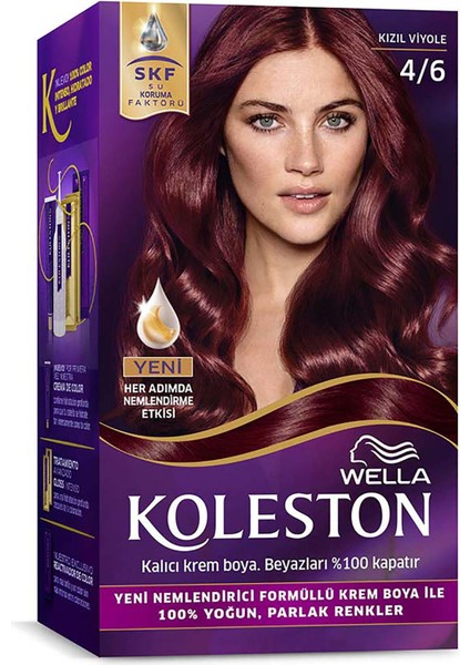 Koleston Kit Saç Boyası 4/6 Kızıl Viyole