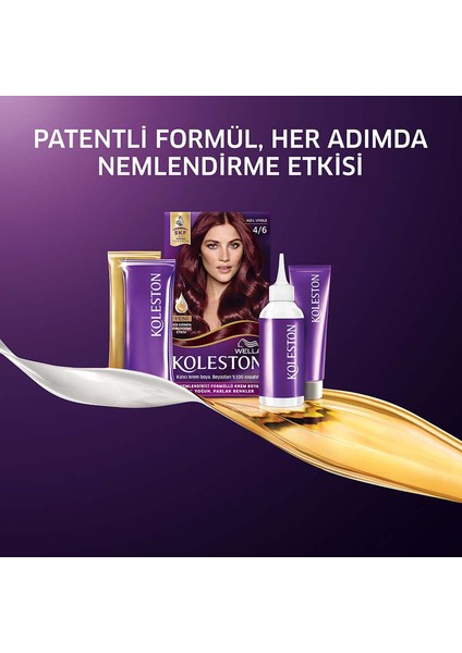 Koleston Kit Saç Boyası 4/6 Kızıl Viyole