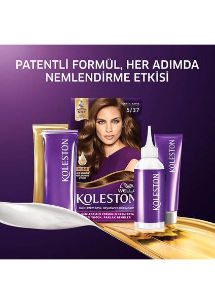 Koleston Kit Saç Boyası 5/37 Kışkırtıcı Kahve