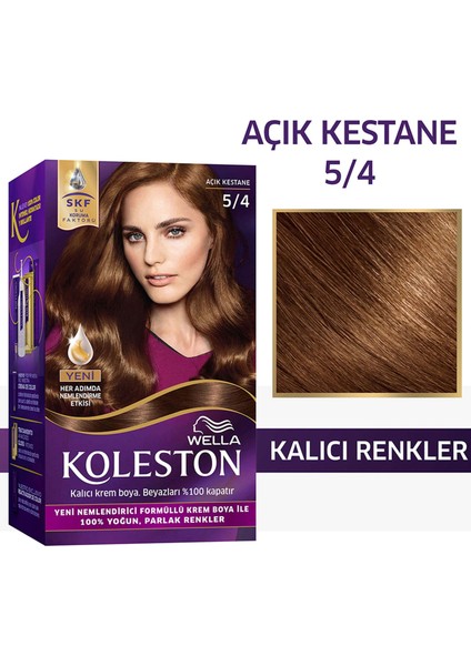 Wella Koleston Kit Saç Boyası 5/4 Açık Kestane