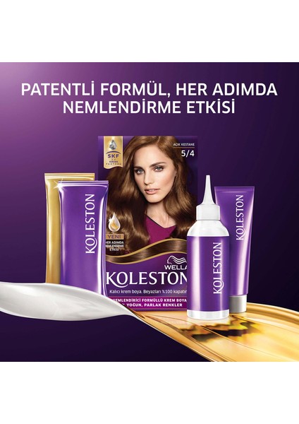 Wella Koleston Kit Saç Boyası 5/4 Açık Kestane