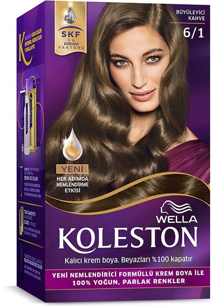 Wella Koleston Kit Saç Boyası 6/1 Koyu Küllü Kumral