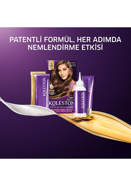 Koleston Krem Saç Boyası 6/73 Toffee Çikolata Kahvesi Amonyaklı Kalıcı Renkler indirimleri