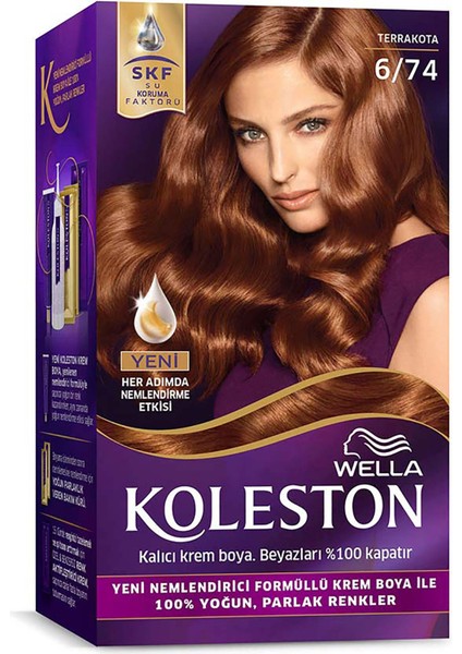 Kit Saç Boyası 6/74 Koyu Amber Kumral