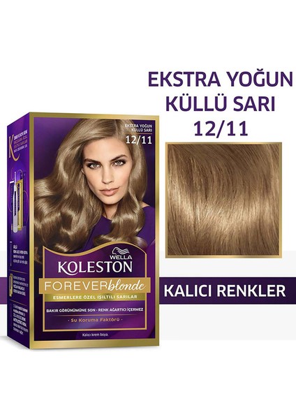 Koleston Kit Saç Boyası 12/11 Yoğun Küllü Sarı