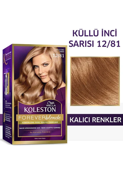 Koleston Kit Saç Boyası 12/81 Küllü İnci Sarısı