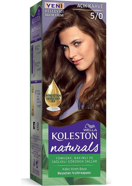 Wella Koleston Naturals 5/0 Açık Kahve