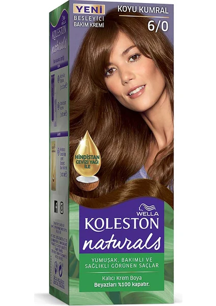 Wella Koleston Naturals 6/0 Koyu Kumral