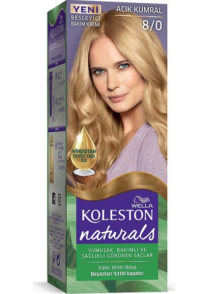 Wella Koleston Naturals 8/0 Açık Kumral