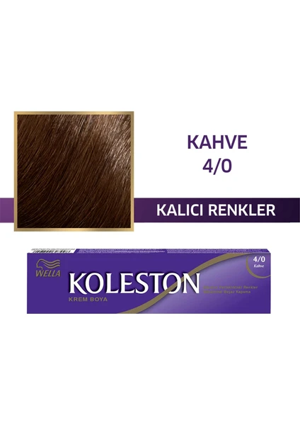 Wella Koleston Single 4/0 Kahve