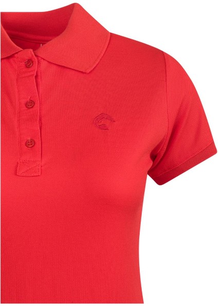 Rauma Kadın Polo Yaka T-Shirt Kırmızı modelleri