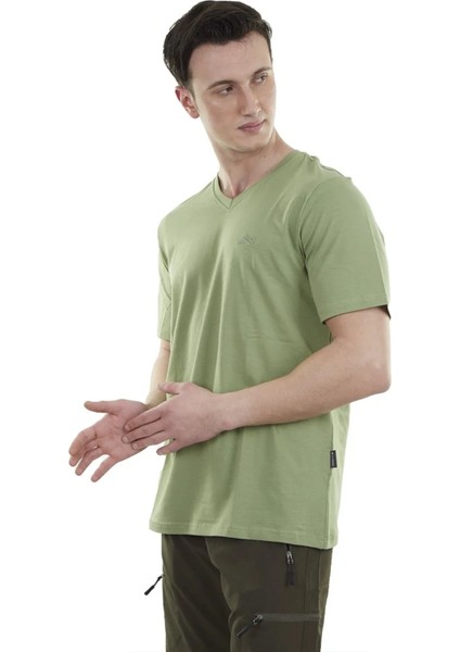 Vortex Erkek T-Shirt Yeşil, V Yaka Tişört fiyatları