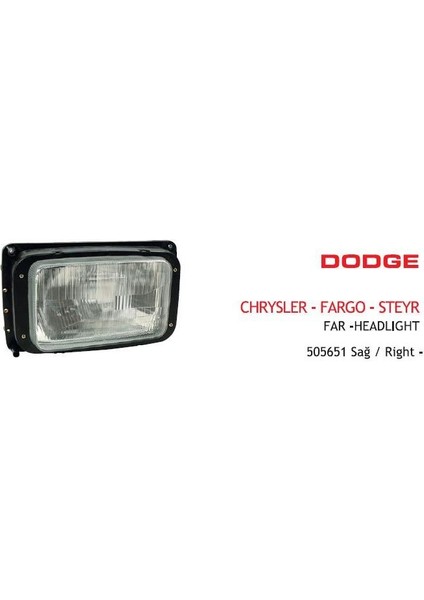 Far Sağ Dodge Chrysler Fargo Steyr Ayfar 505651
