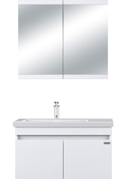 Winter 85CM Beyaz Banyo Dolabı